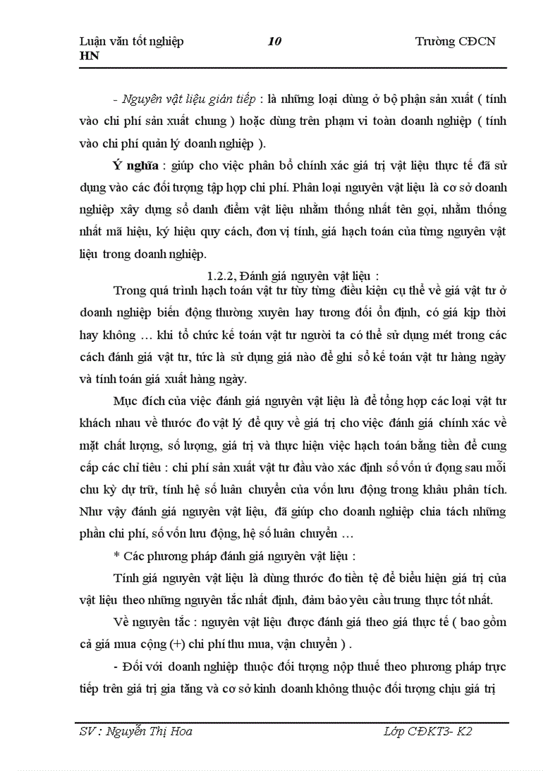 image for page Công tác kế toán nguyên vật liệu tại Xí nghiệp xây dựng công trình II