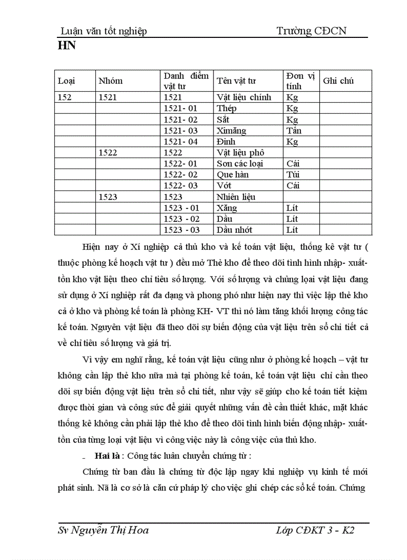 image for page Công tác kế toán nguyên vật liệu tại Xí nghiệp xây dựng công trình II