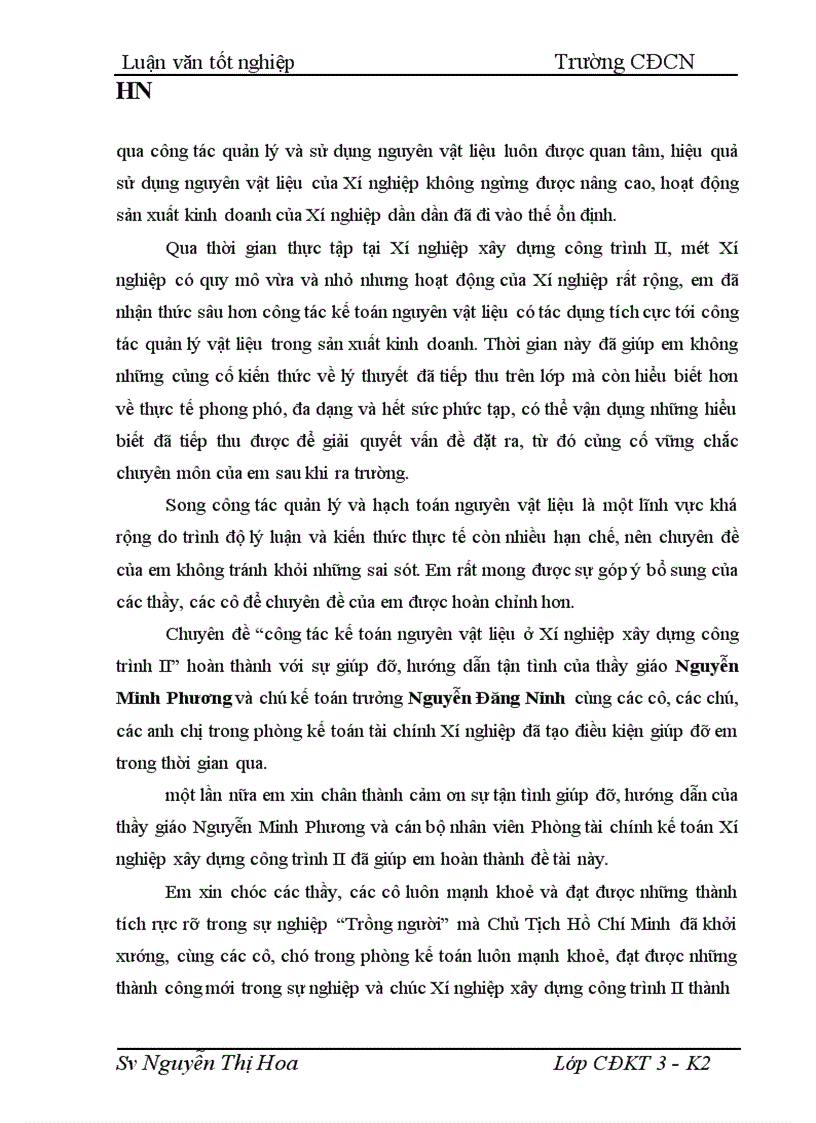 image for page Công tác kế toán nguyên vật liệu tại Xí nghiệp xây dựng công trình II