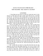 Quản lý ngân sách xã trên địa bàn tỉnh Thái Bình - Thực trạngvà giải pháp