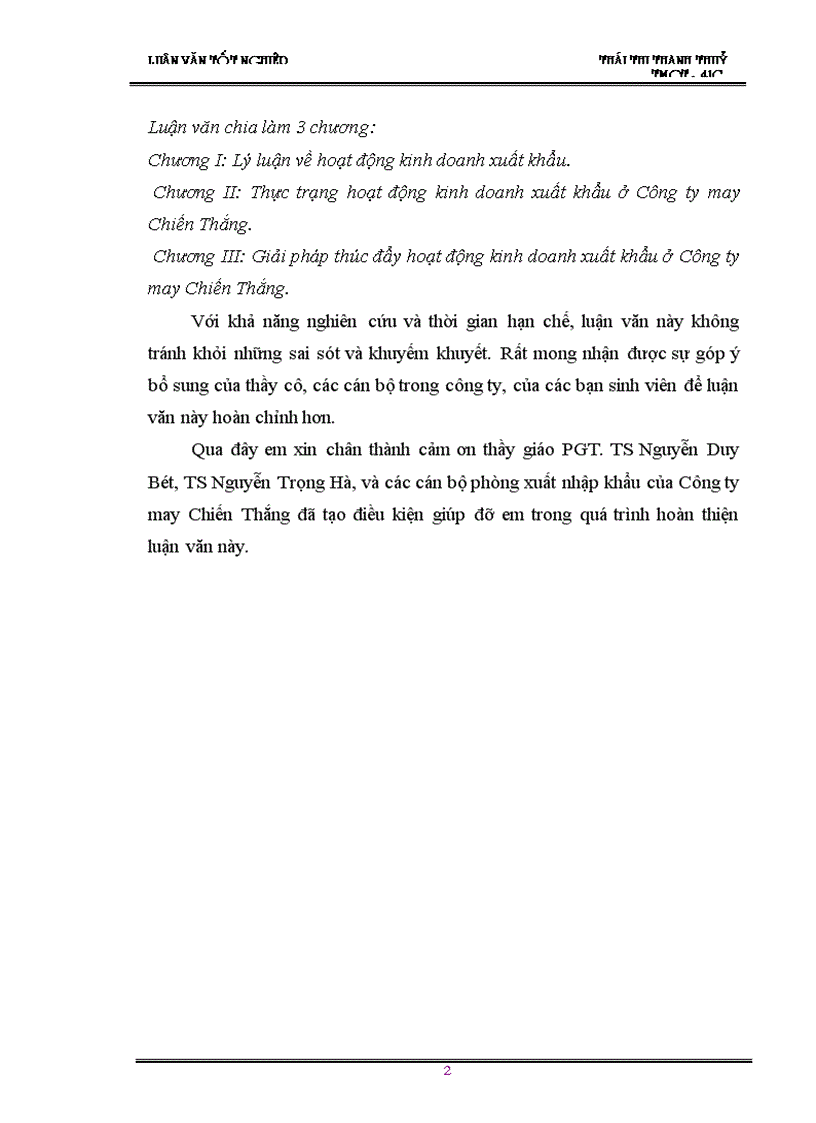 image for page Giải pháp thúc đẩy hoạt động kinh doanh xuất khẩu cuả Công ty may Chiến Thắng