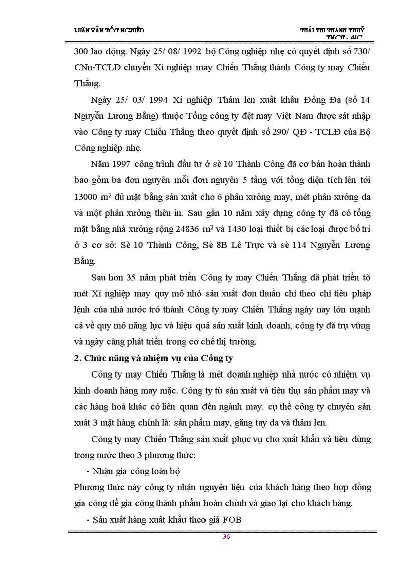 image for page Giải pháp thúc đẩy hoạt động kinh doanh xuất khẩu cuả Công ty may Chiến Thắng