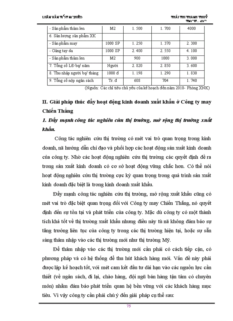 image for page Giải pháp thúc đẩy hoạt động kinh doanh xuất khẩu cuả Công ty may Chiến Thắng