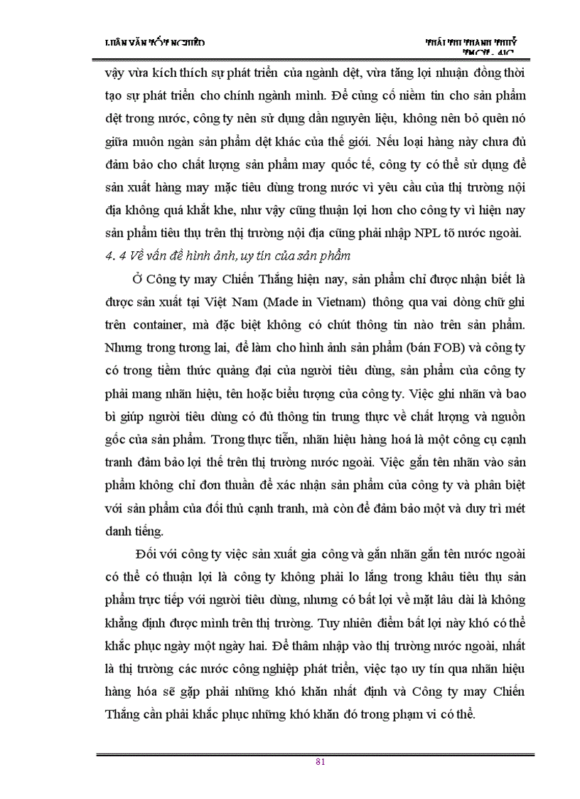 image for page Giải pháp thúc đẩy hoạt động kinh doanh xuất khẩu cuả Công ty may Chiến Thắng