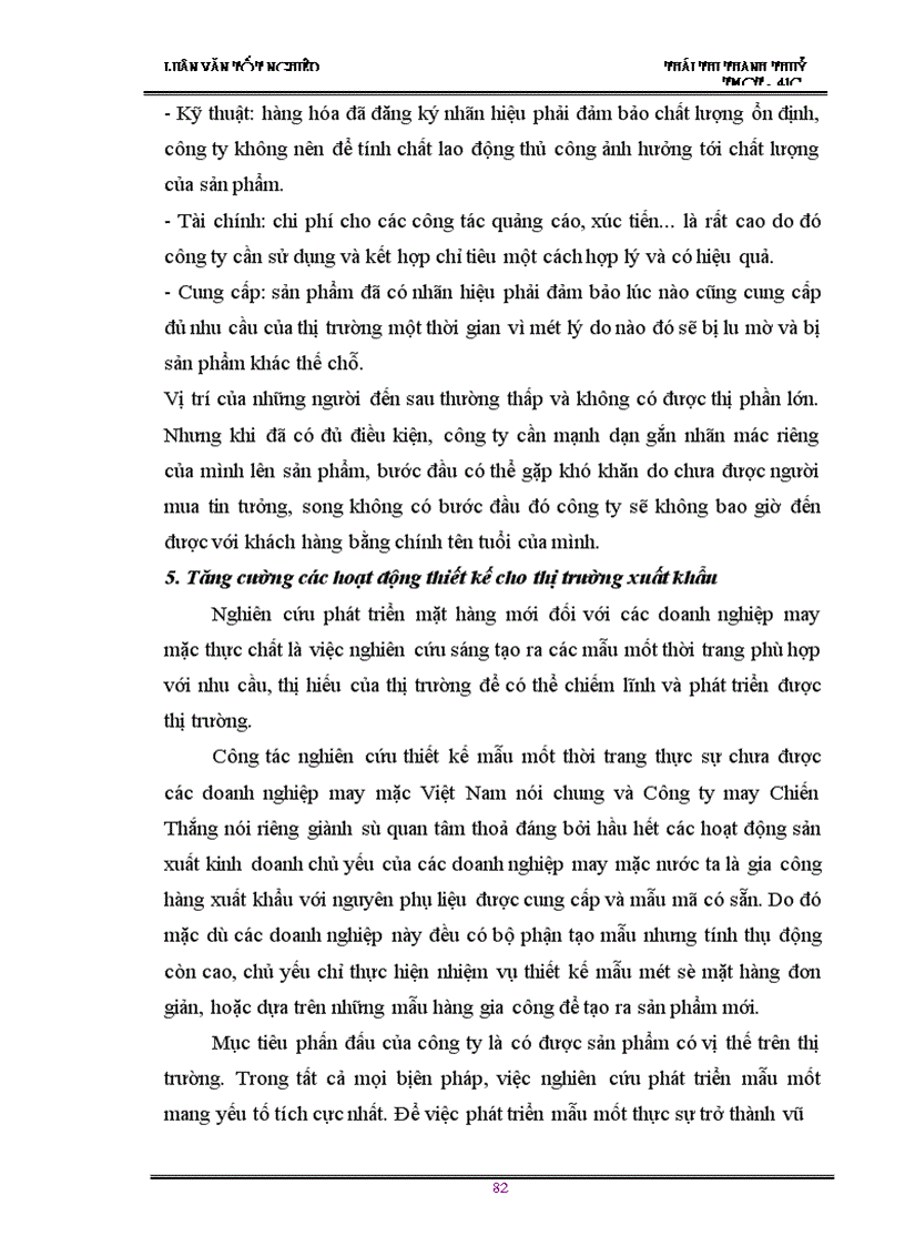 image for page Giải pháp thúc đẩy hoạt động kinh doanh xuất khẩu cuả Công ty may Chiến Thắng