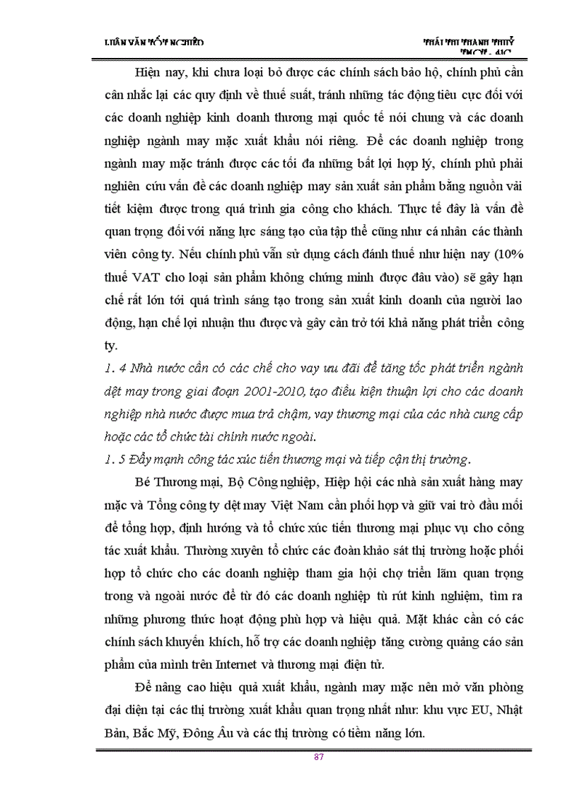 image for page Giải pháp thúc đẩy hoạt động kinh doanh xuất khẩu cuả Công ty may Chiến Thắng