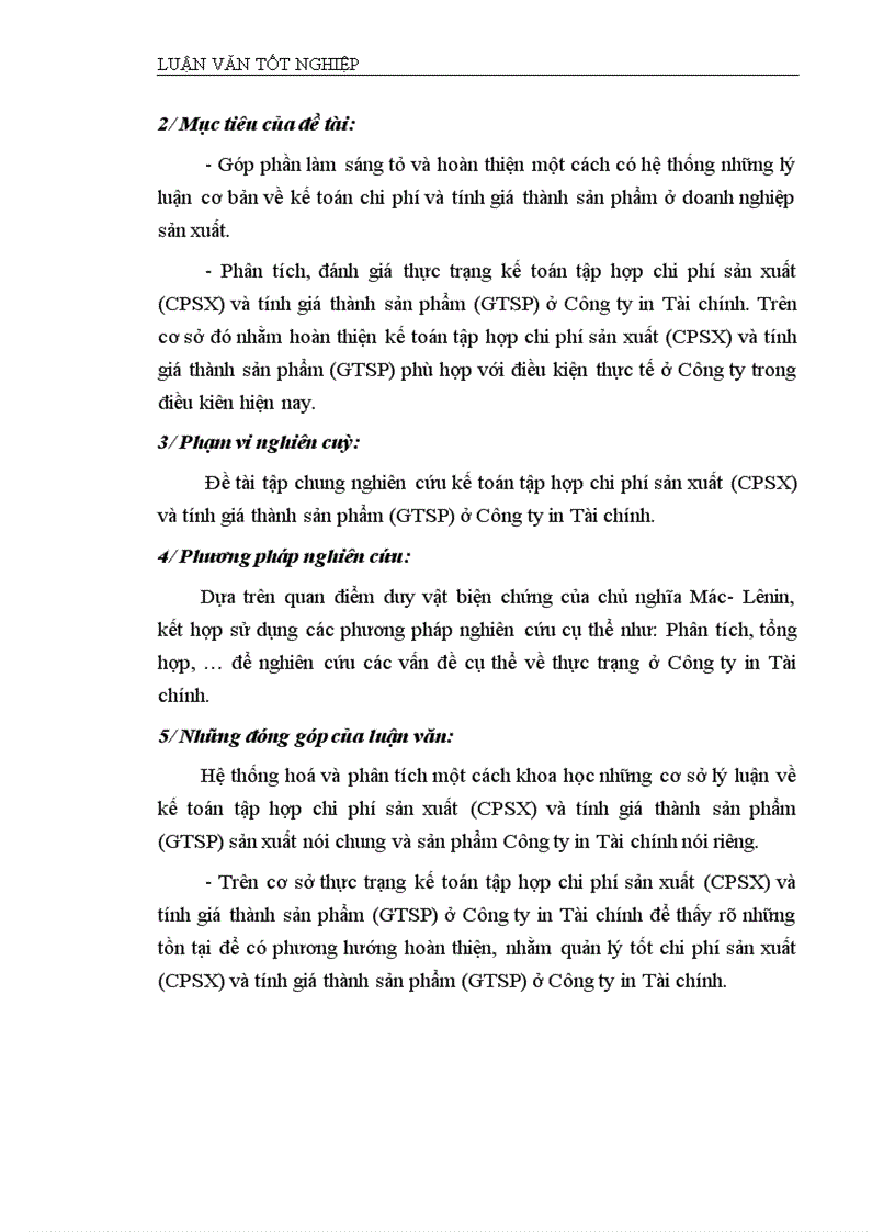 image for page Hoàn thiện kế toán chi phí sản xuất và tính giá thành sản phẩm Công ty In tài chính