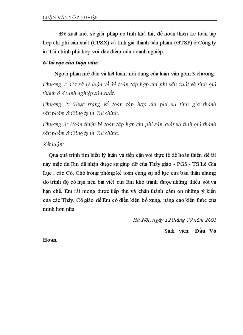 image for page Hoàn thiện kế toán chi phí sản xuất và tính giá thành sản phẩm Công ty In tài chính