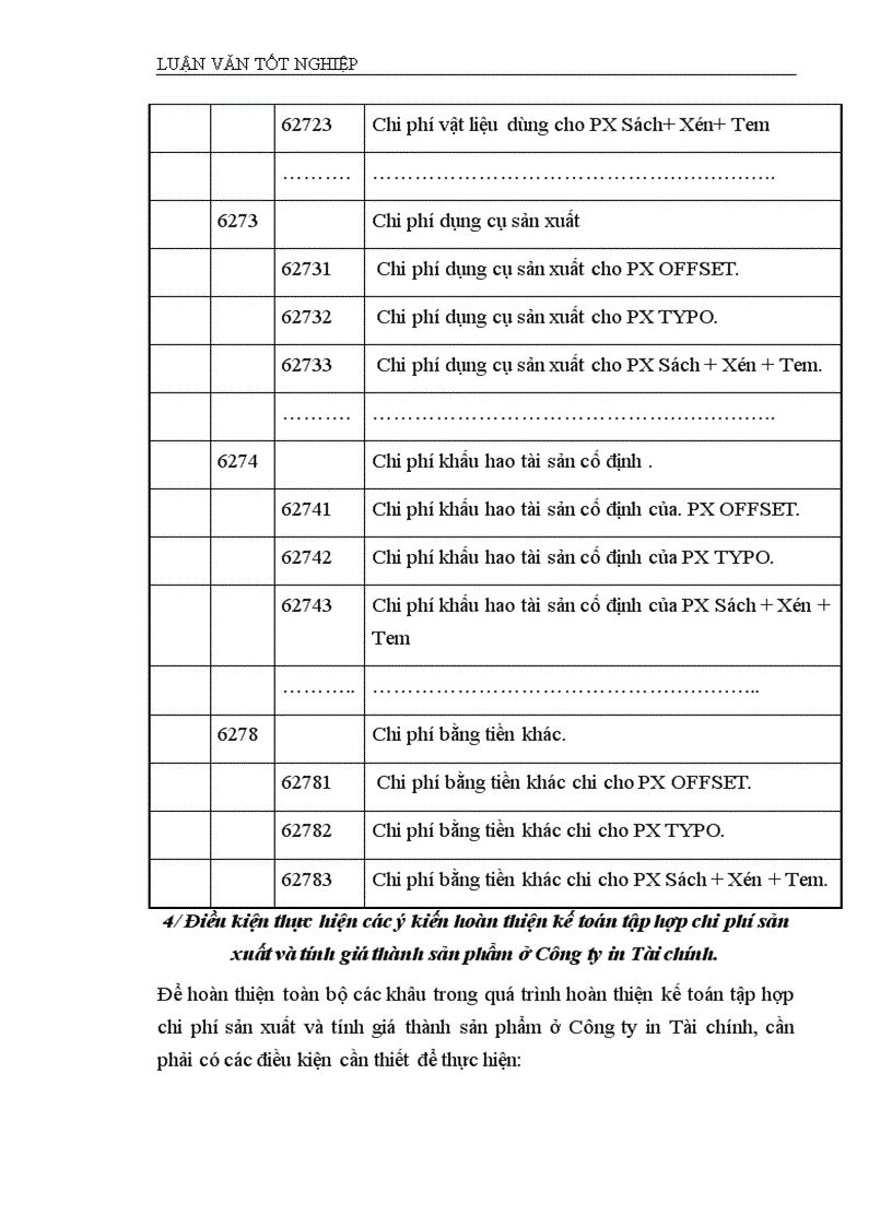 image for page Hoàn thiện kế toán chi phí sản xuất và tính giá thành sản phẩm Công ty In tài chính