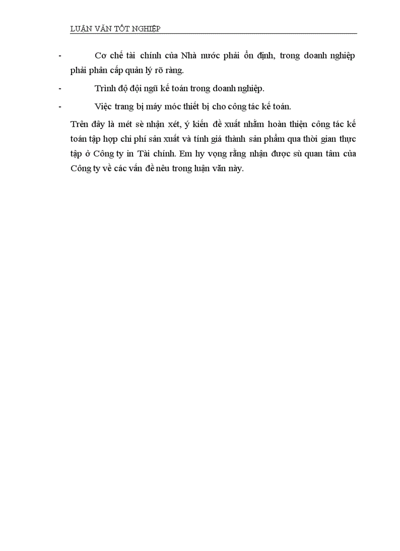 image for page Hoàn thiện kế toán chi phí sản xuất và tính giá thành sản phẩm Công ty In tài chính