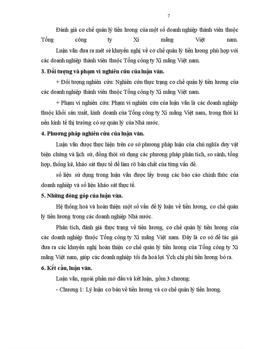 image for page Một số vấn đề cơ bản nhằm hoàn thiện cơ chế quản lý tiền lương của Tổng công ty Xi măng Việt nam