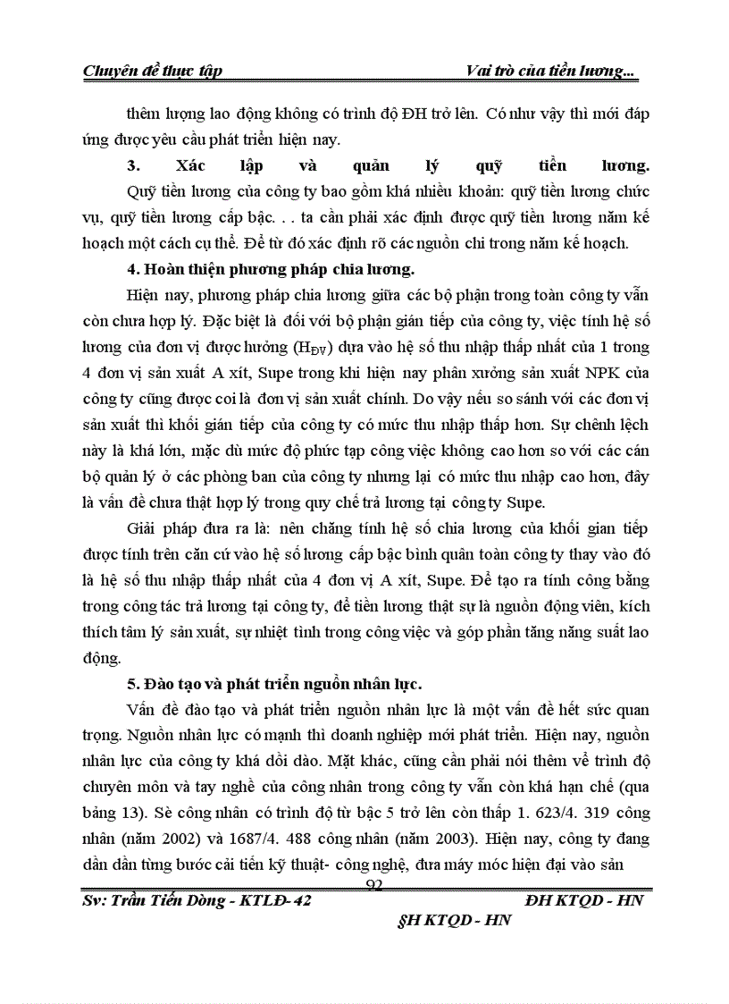 image for page Vai trò của tiền lương trong nâng cao năng xuất lao động tại Công ty Supe phốt phát và hoá chất Lâm Thao