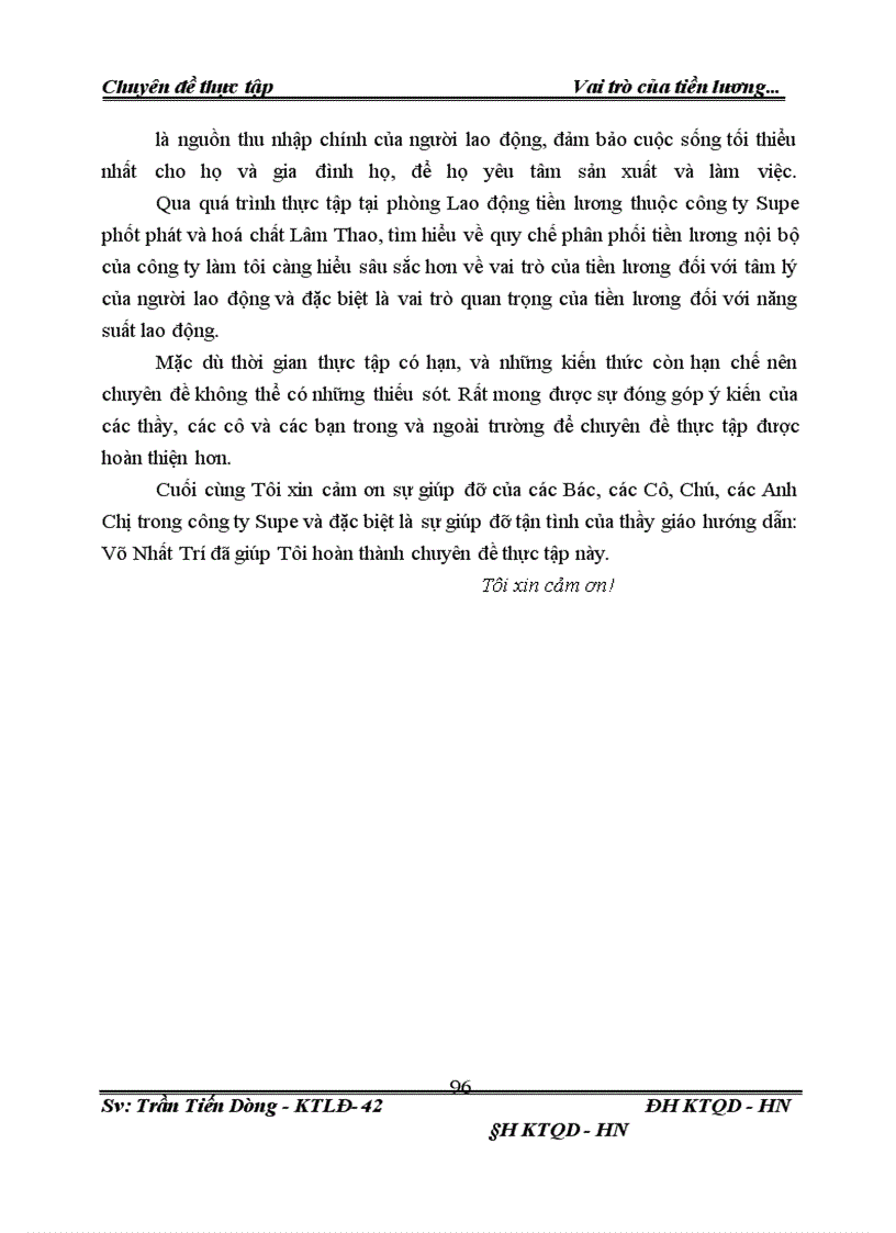 image for page Vai trò của tiền lương trong nâng cao năng xuất lao động tại Công ty Supe phốt phát và hoá chất Lâm Thao