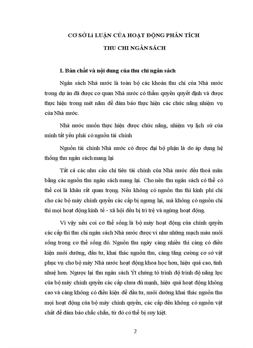 image for page Phân tích tình hình về hoạt động quản lý thu chi ngân sách Nhà nước