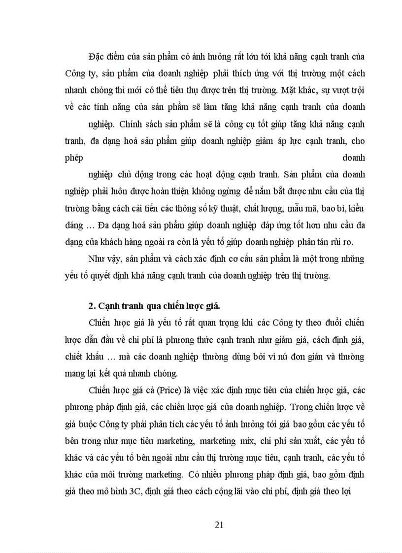 image for page Thực trạng cạnh tranh và sử dụng công cụ Marketing trong cạnh tranh