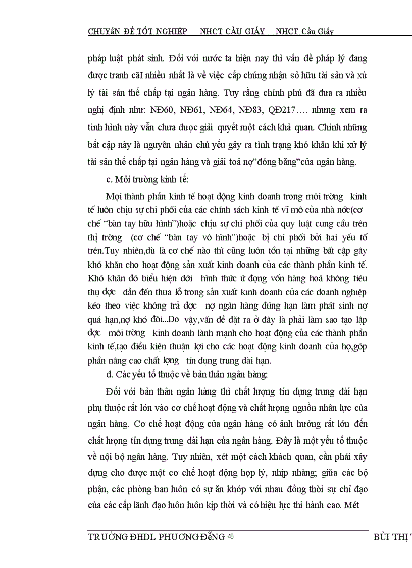 image for page Một số giải pháp mở rộng và nâng cao chất lượng tín dụng trung dài hạn tại NHCT Cầu Giấy