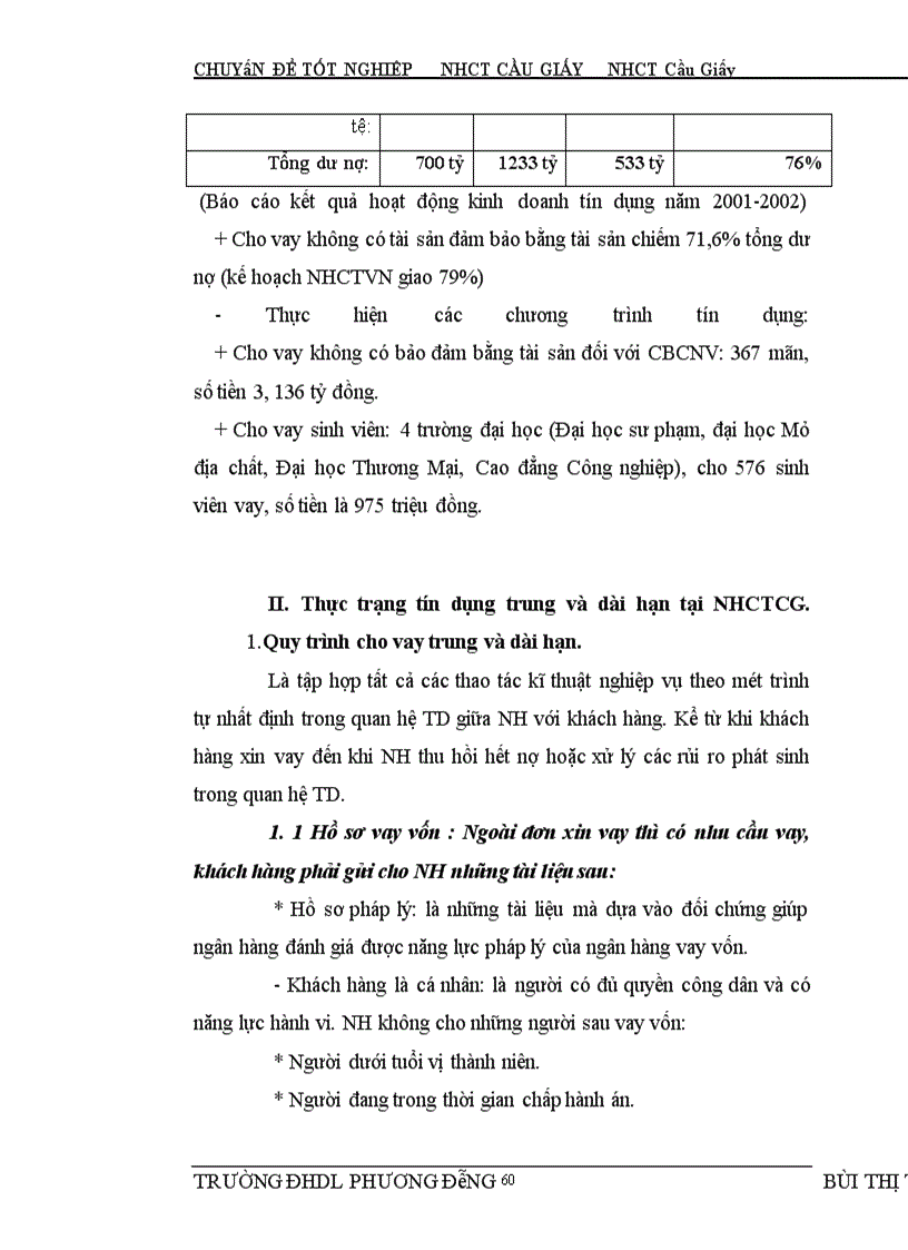 image for page Một số giải pháp mở rộng và nâng cao chất lượng tín dụng trung dài hạn tại NHCT Cầu Giấy