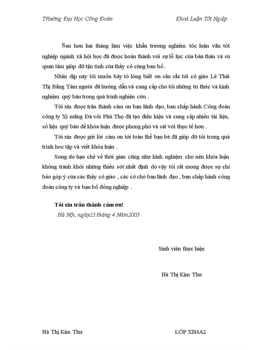 image for page Ảnh hưởng của điều kiện lao động tới sức khỏe của nữ công nhân Công ty Xi măng - Đá vôi Phú Thọ