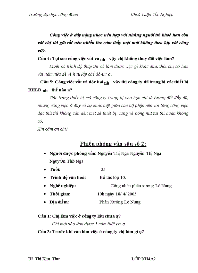 image for page Ảnh hưởng của điều kiện lao động tới sức khỏe của nữ công nhân Công ty Xi măng - Đá vôi Phú Thọ