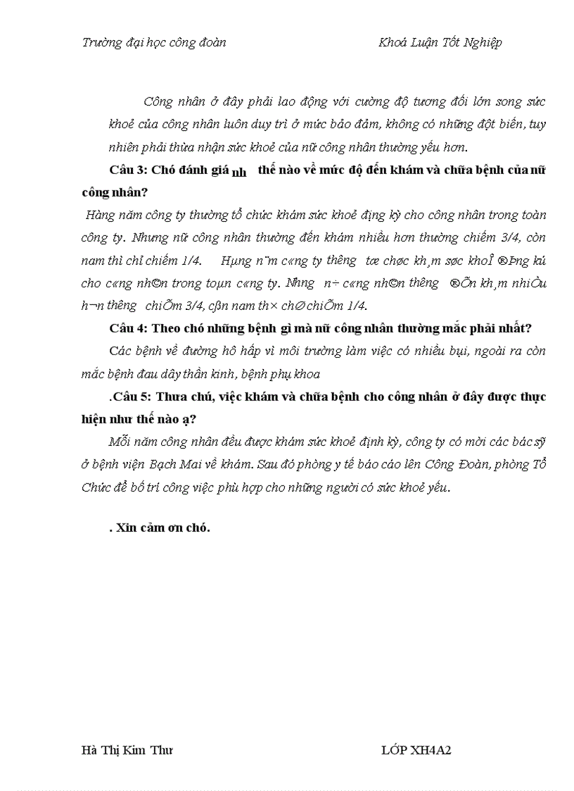 image for page Ảnh hưởng của điều kiện lao động tới sức khỏe của nữ công nhân Công ty Xi măng - Đá vôi Phú Thọ