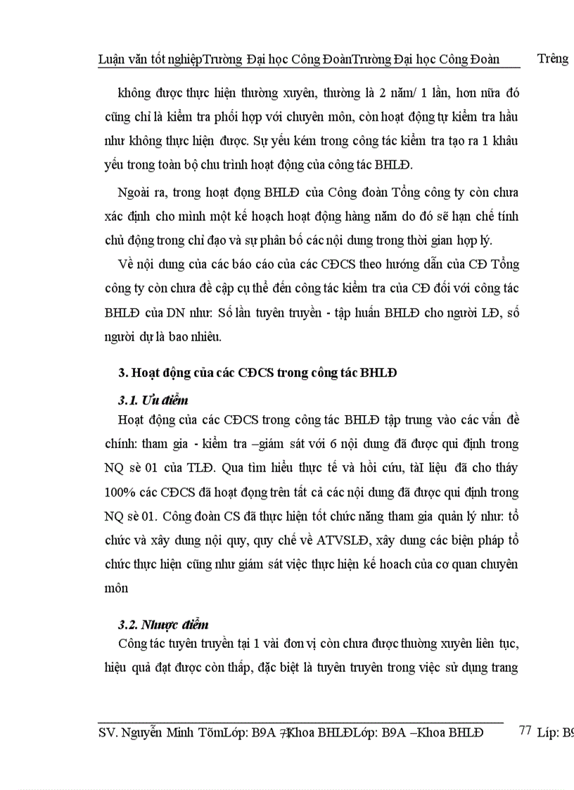 image for page Một số ý kiến đánh giá,kiến nghị, giảI pháp về hoạt động của Công đoàn các cấp trong Tổng công ty dệt may