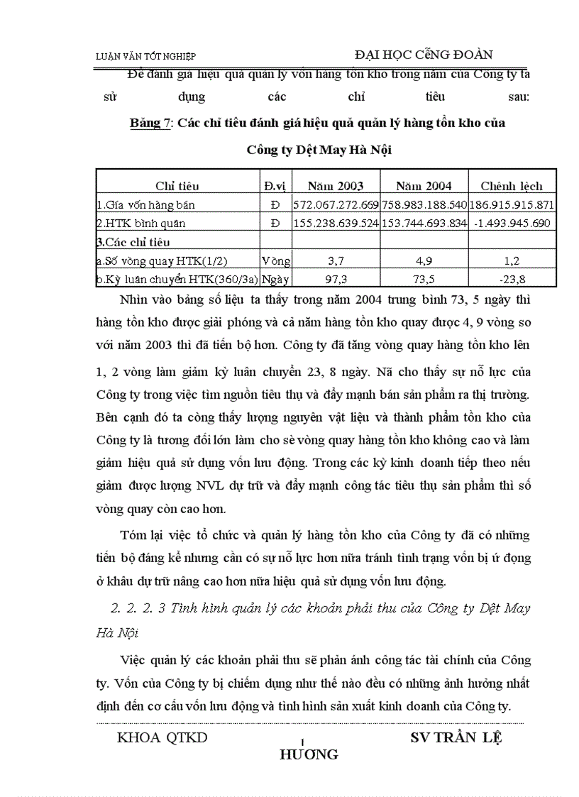 image for page Một số biện pháp nâng cao hiệu quả sử dụng vốn lưu động tại Công ty Dệt May Hà Nội