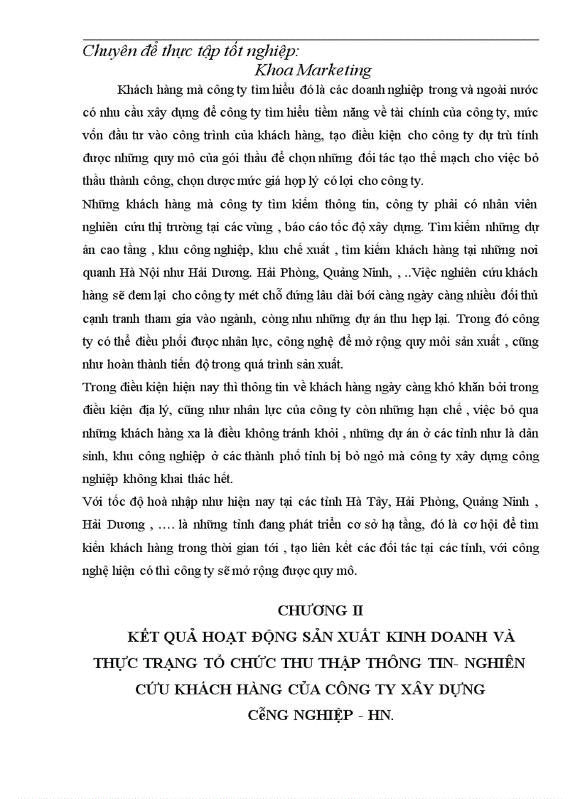 image for page Hoàn thiện Tổ chức hệ thống thông tin và nghiên cứu marketing trong công ty xây dựng công nghiệp Hà- Nội