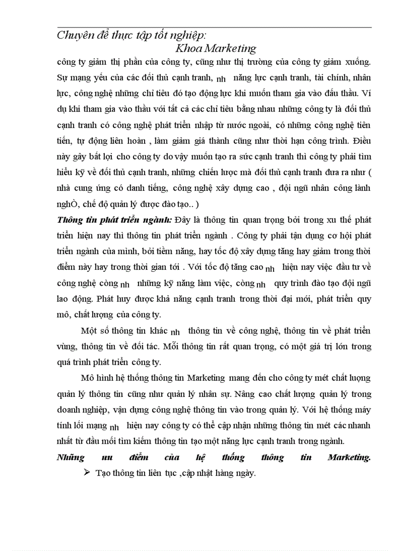 image for page Hoàn thiện Tổ chức hệ thống thông tin và nghiên cứu marketing trong công ty xây dựng công nghiệp Hà- Nội