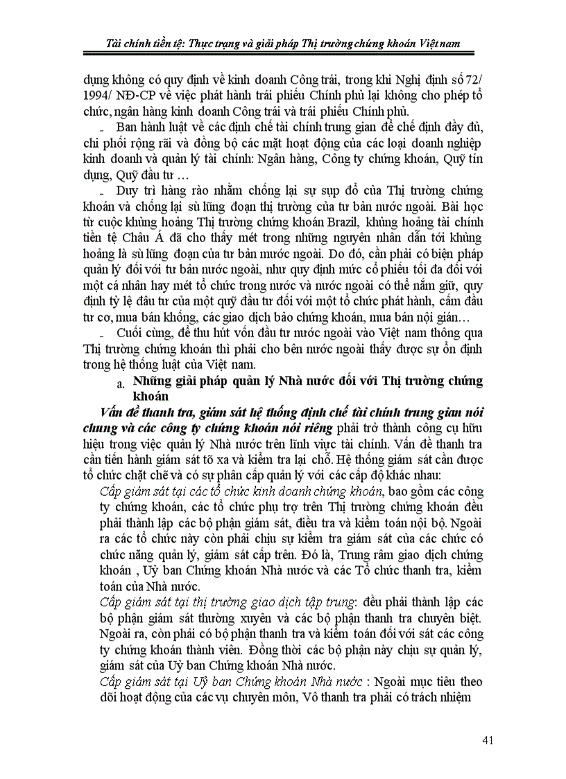 image for page Tài chính tiền tệ: Thực trạng và giải pháp Thị trường chứng khoán Việt nam