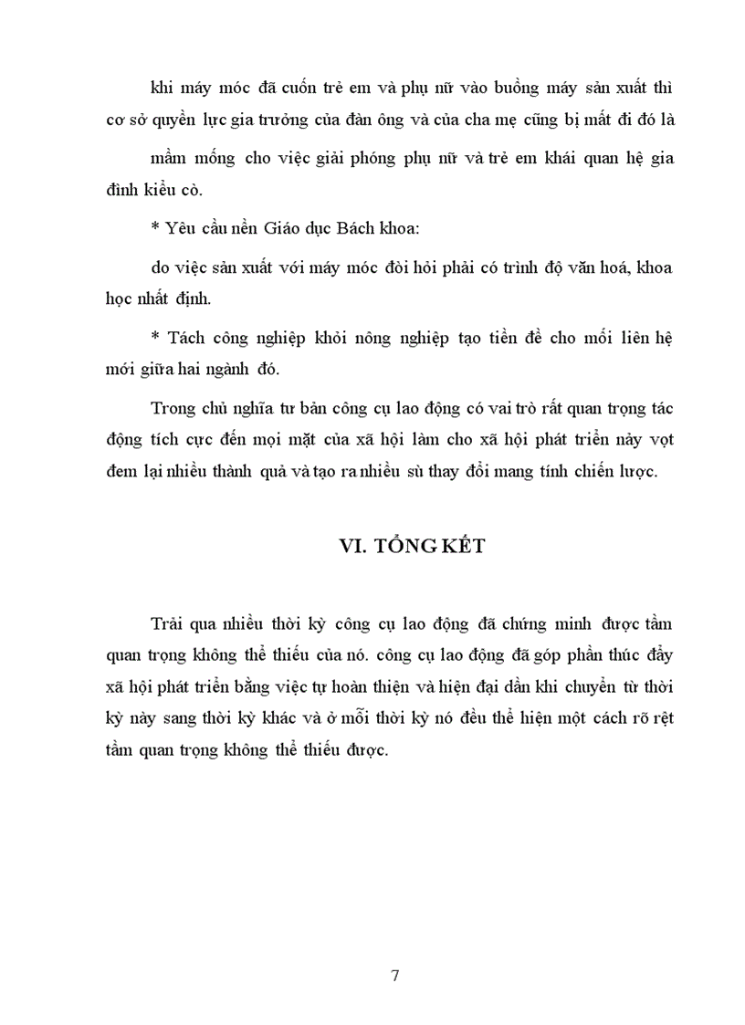 image for page Vai trò của công cụ lao động trong thời kỳ công xã nguyên thuỷ.