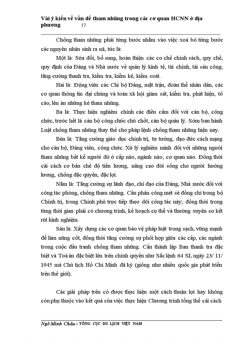 image for page Vài ý kiến về vấn đề tham nhũng trong các cơ quan HCNN ở địa phương