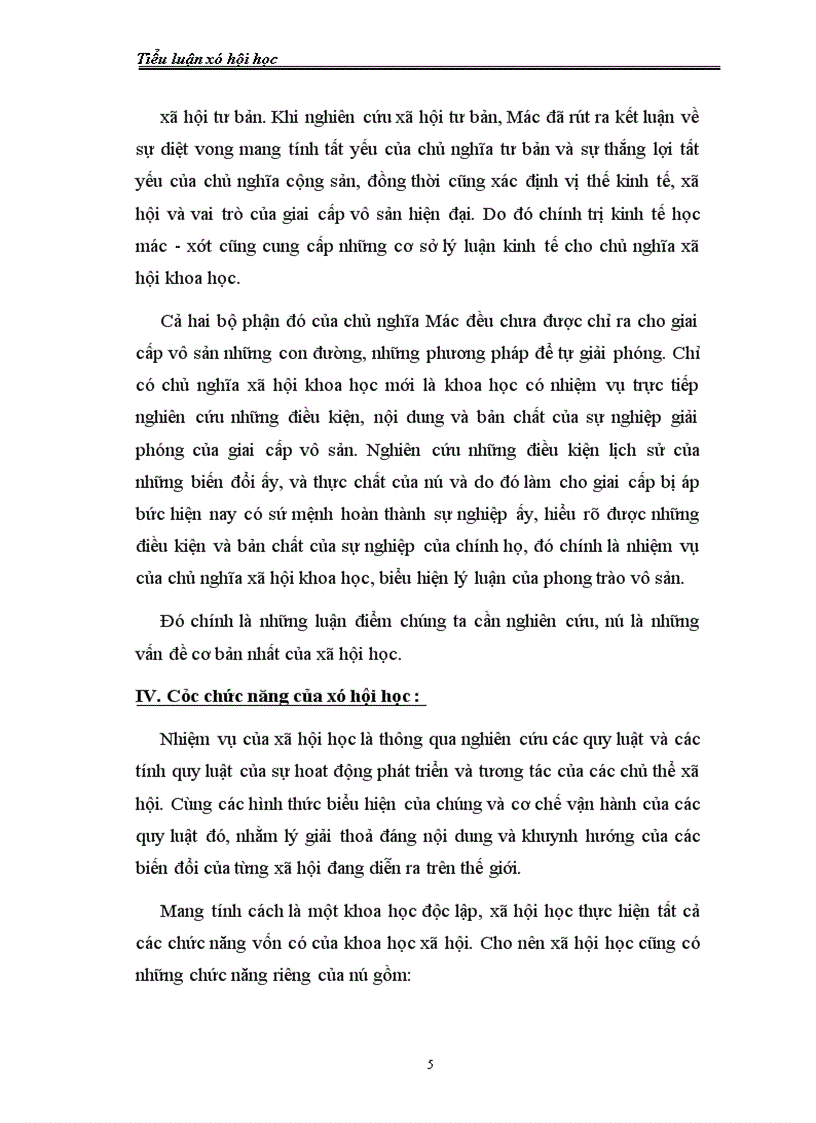 image for page Tiểu luận Xã hội học