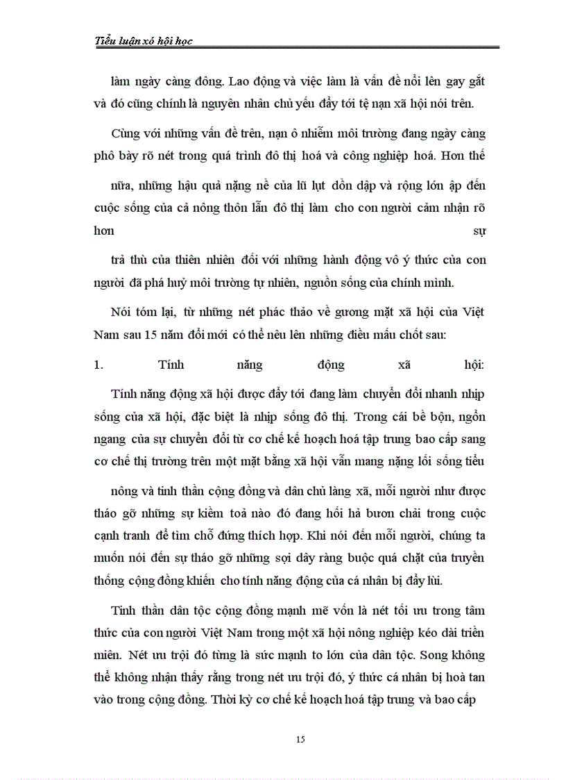 image for page Tiểu luận Xã hội học