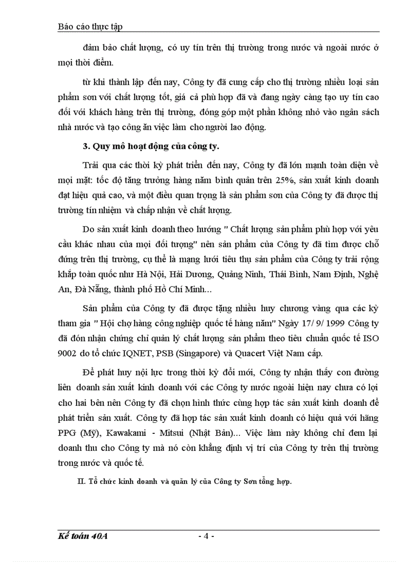 image for page Báo cáo tổng hợp tình hình tổ chức bộ máy kế toán và công tác kế toán của Công ty Sơn tổng hợp Hà Nội.