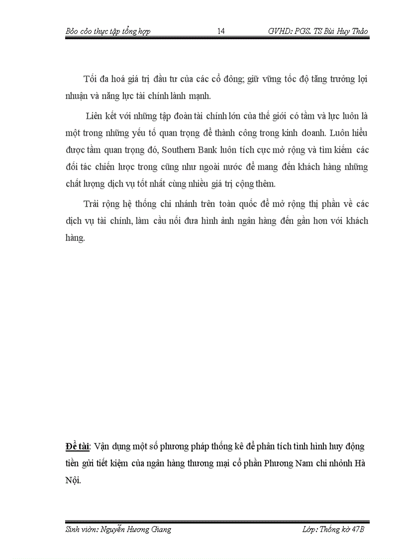 image for page Vận dụng một số phương pháp thống kê để phân tích tình hình huy động tiền gửi tiết kiệm của ngân hàng thương mại cổ phần Phương Nam chi nhánh Hà Nội