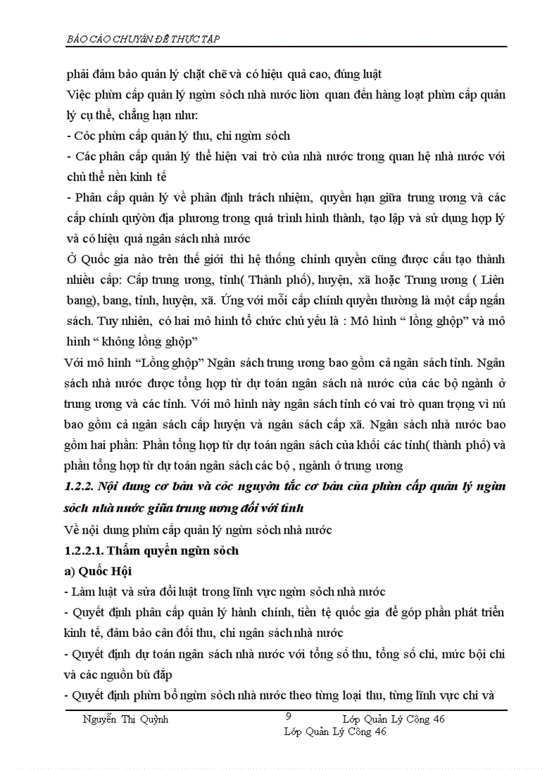 image for page Phân cấp quản lý ngân sách nhà nước giữa Tỉnh và huyện, xã ở tỉnh Bắc Ninh, giai đoạn 2004-2007- Thực trạng, phương hướng, giải pháp hoàn thiện