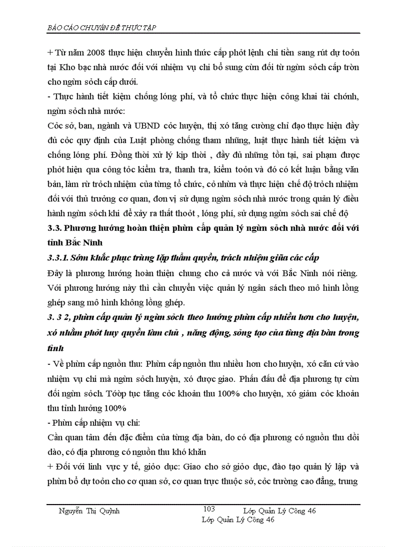 image for page Phân cấp quản lý ngân sách nhà nước giữa Tỉnh và huyện, xã ở tỉnh Bắc Ninh, giai đoạn 2004-2007- Thực trạng, phương hướng, giải pháp hoàn thiện