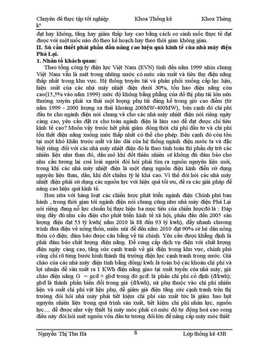 image for page Sử dụng phương pháp thống kê để phân tích hiệu quả hoạt động sản xuất kinh doanh của nhà máy nhiệt điện Phả Lại