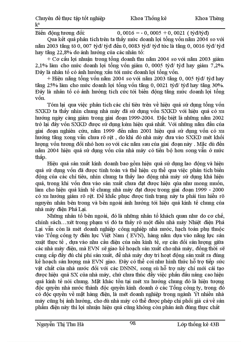 image for page Sử dụng phương pháp thống kê để phân tích hiệu quả hoạt động sản xuất kinh doanh của nhà máy nhiệt điện Phả Lại