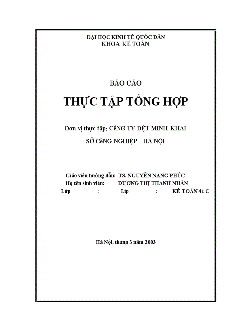image for page Công ty dệt Minh Khai sở công nghiệp -Hà Nội