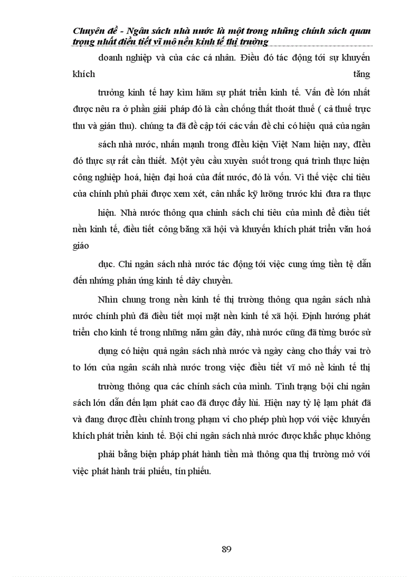 image for page Ngân sách nhà nước là một trong những chính sách quan trọng nhất điều tiết vĩ mô nền kinh tế thị trường