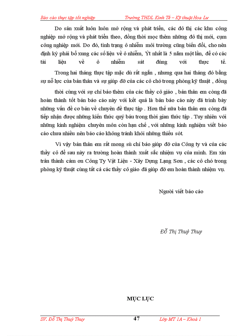 image for page Hiện trạng môi trường và các biện pháp xử lý chất thải của nhà máy Công Ty Vật Liệu- Xây dựng.