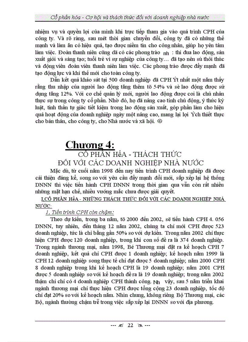 image for page Cổ phần hóa - Cơ hội và thách thức đối với doanh nghiệp nhà nước
