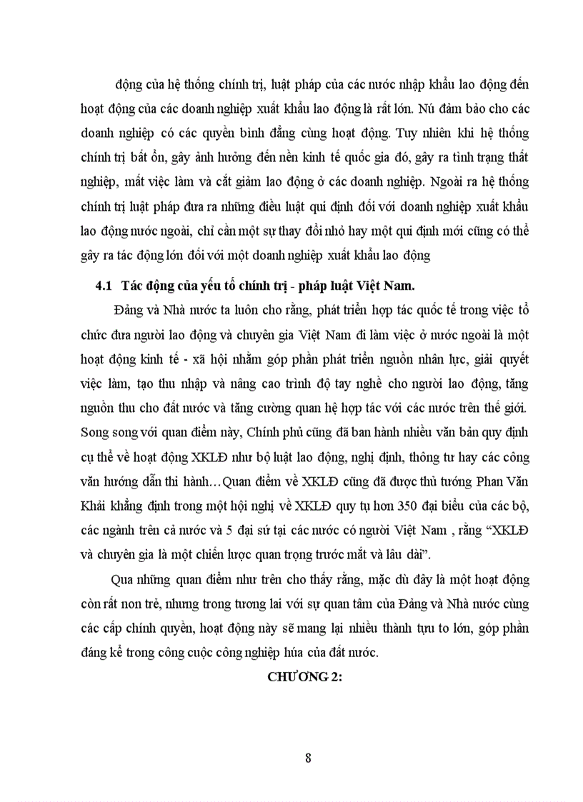 image for page Tác động của tự do hoá thương mại tới hoạt động xuất khẩu lao động của công ty dịch vụ xuất khẩu lao động và chuyên gia SULECO