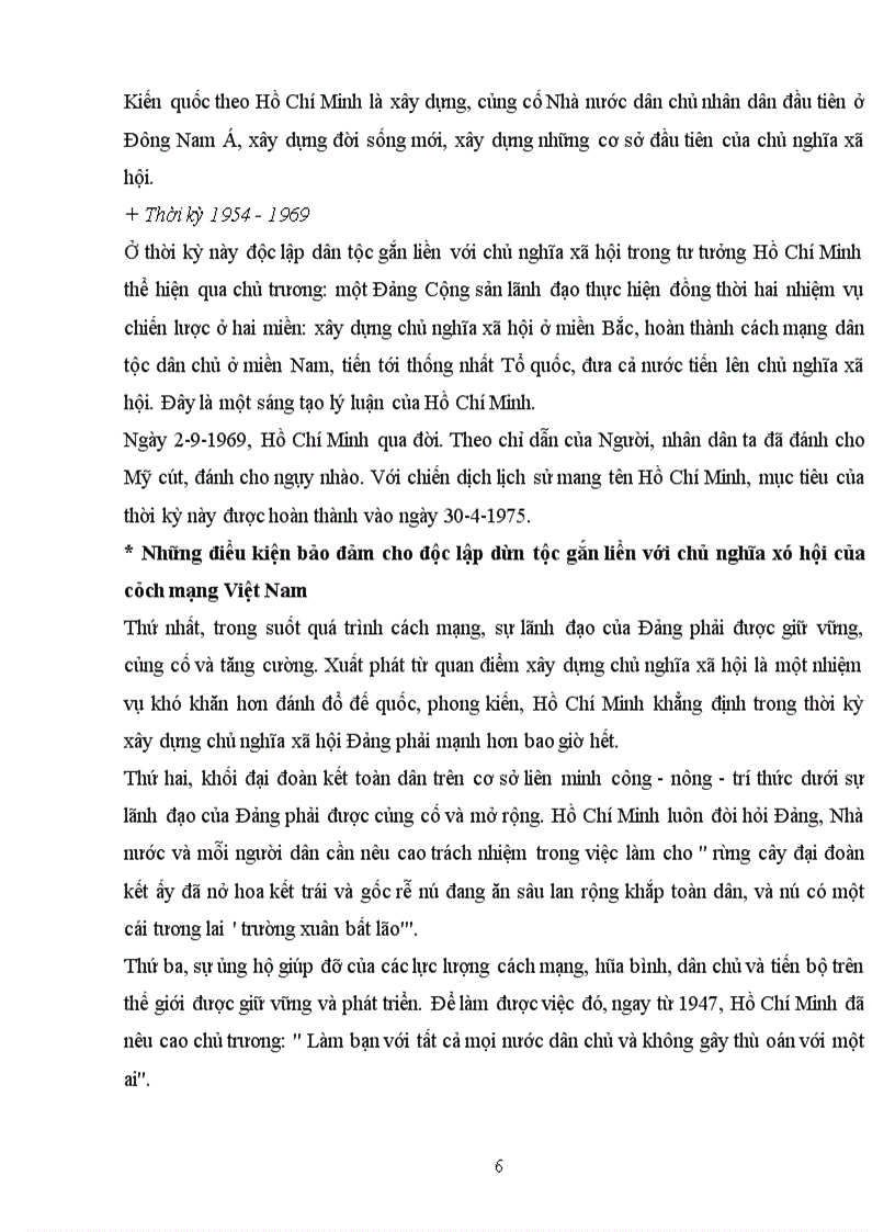 image for page Trong diễn văn tại lễ kỉ niệm 105 năm ngày sinh của Chủ tịch Hồ Chí Minh có viết:”Người là hiện thân sáng chói của tư tưởng dân tộc gắn liền với CNXH;là mẫu mực của tinh thần độc lập tự chủ , tự lực tự cường , đổi mới và sáng tạo” Hãy phân tích và chứng minh nhận định trên.Liên hệ với thực tiễn VN hiện nay.