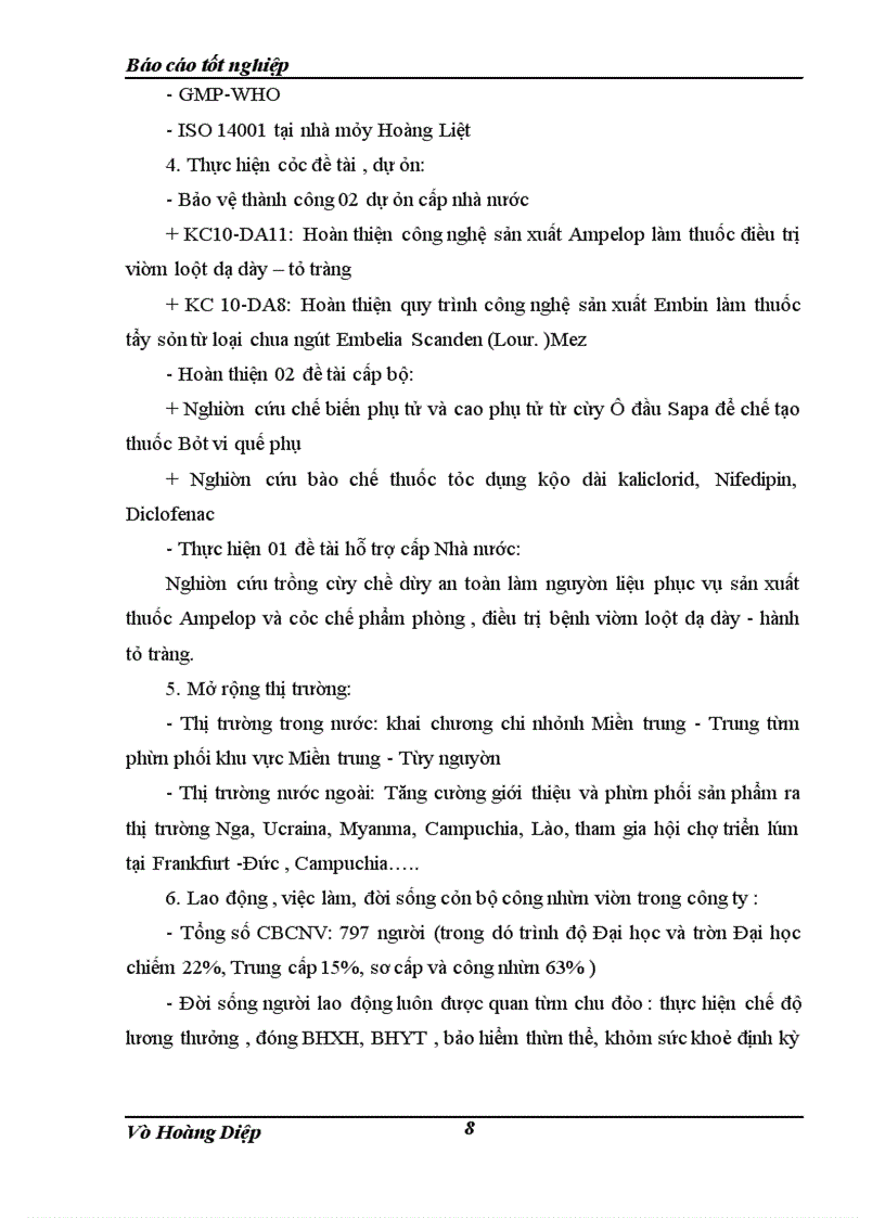 image for page Thực tập tại Công ty cổ phần Traphaco