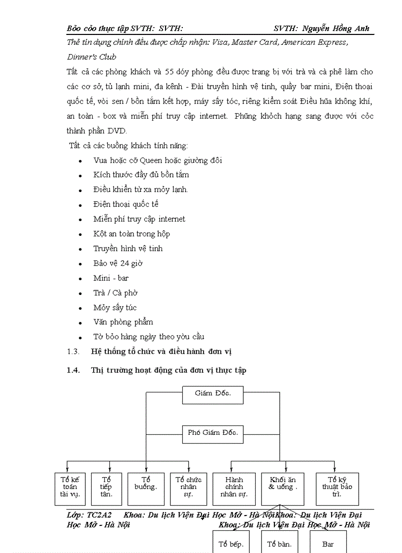 image for page Báo cáo thực tập tại Maison d'Hanova Hà Nội