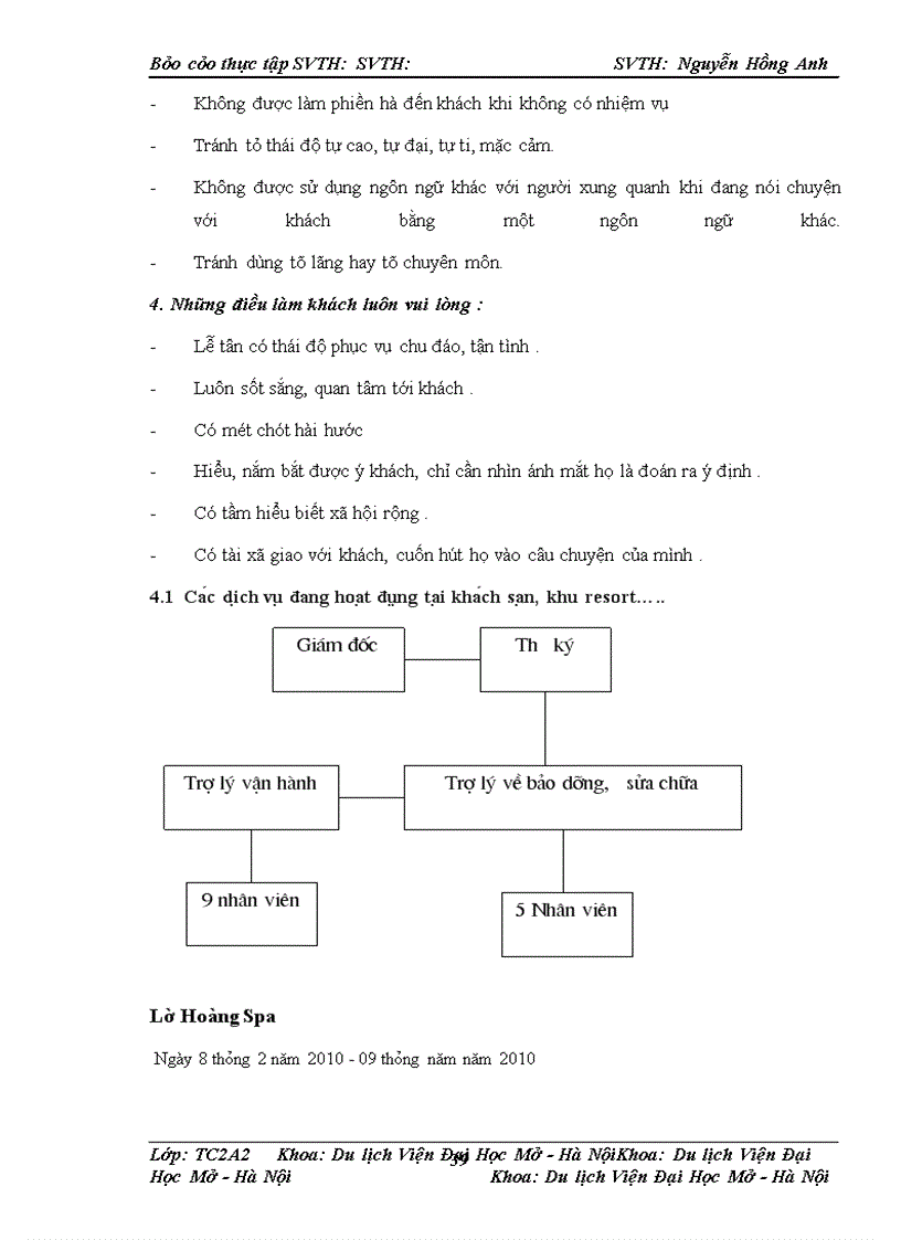 image for page Báo cáo thực tập tại Maison d'Hanova Hà Nội