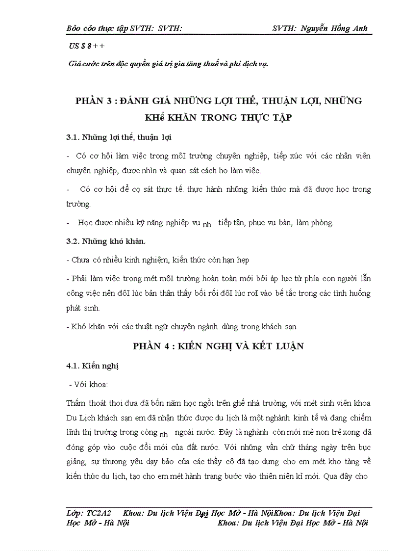 image for page Báo cáo thực tập tại Maison d'Hanova Hà Nội