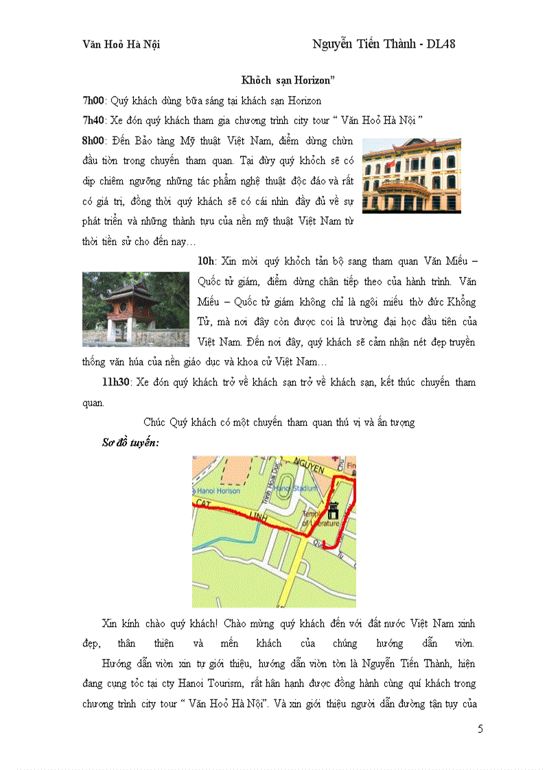 image for page Văn Hoá Hà Nội City Tour